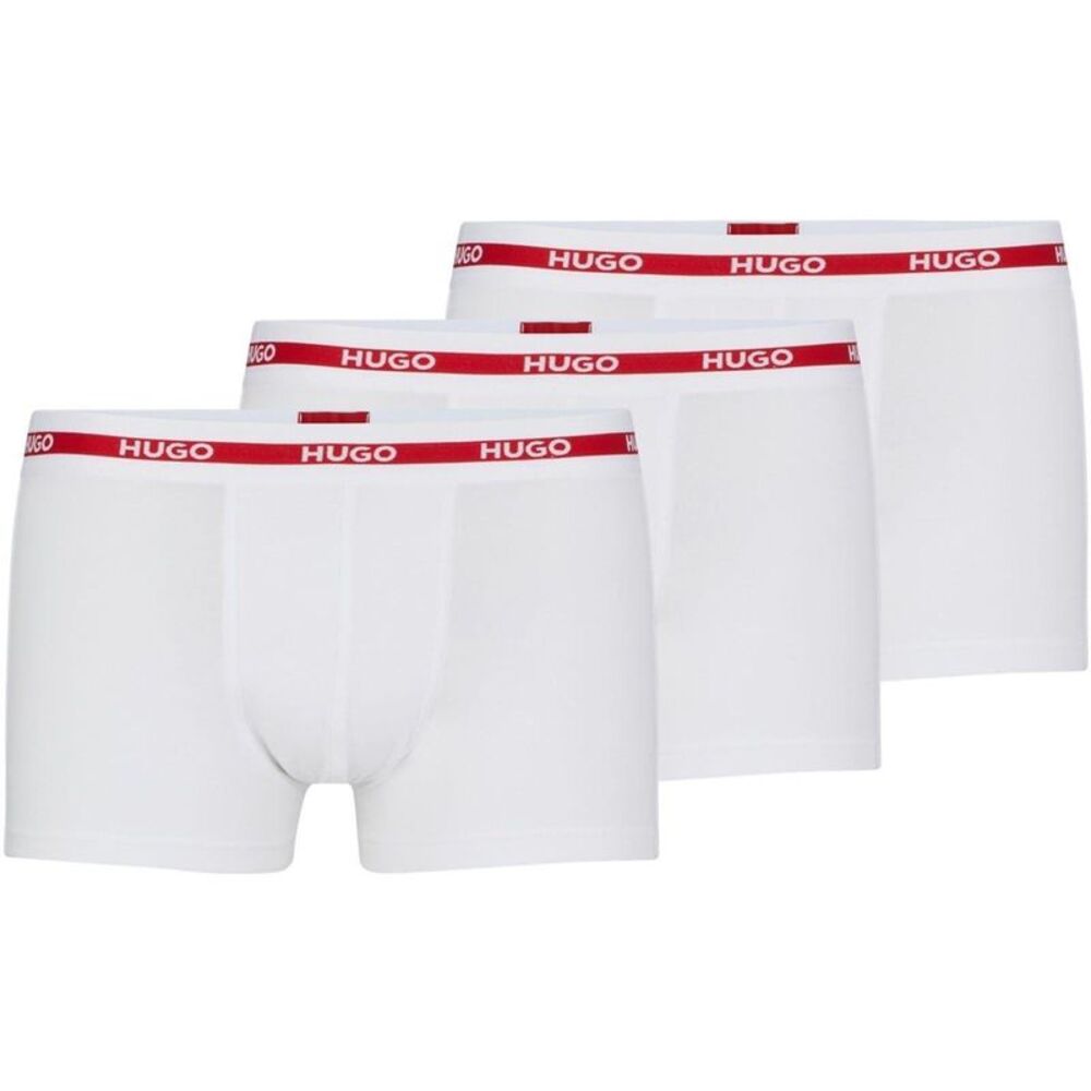 Hugo Mens Natural Boxer Briefs (Pack of 3) / White